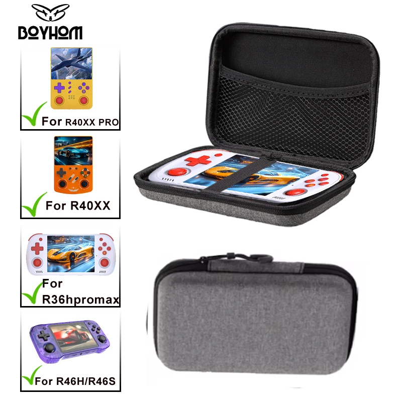 BOYHOM EVA Hard Case for R36HPROMAX/R40XX/R46H/R40XXPROMAX – Portable, Scratch-Resistant, Anti-Fall Game Console Bag