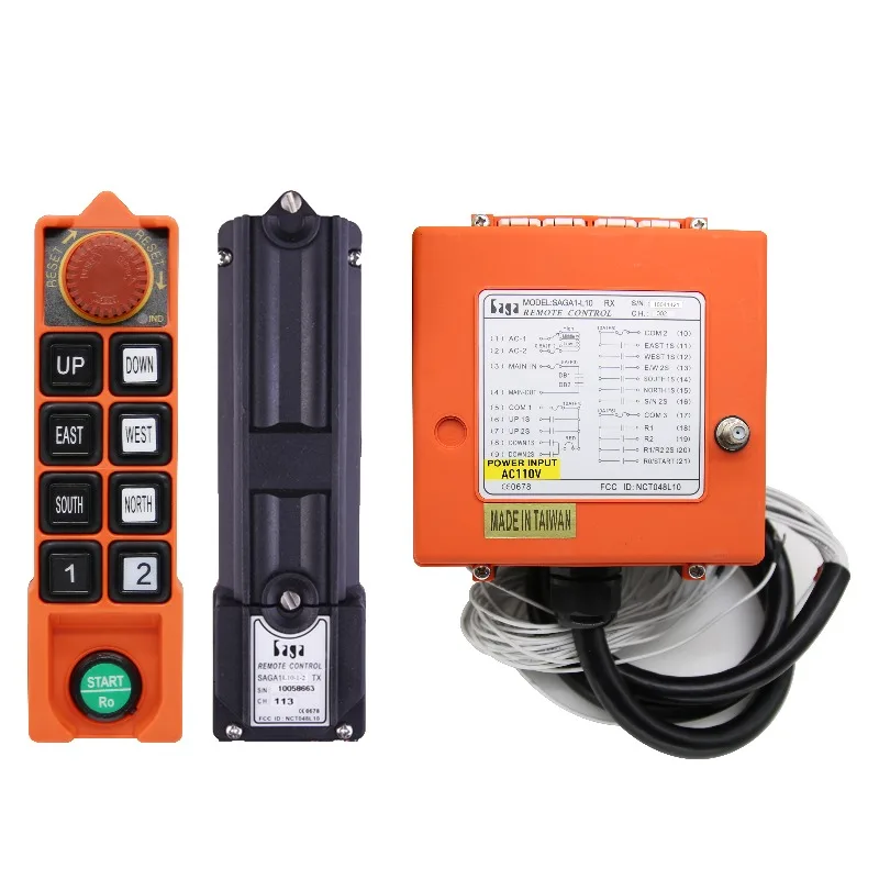 Wireless Industrial Remote Controller Electric Hoist Pendant Controller Saga1 L10