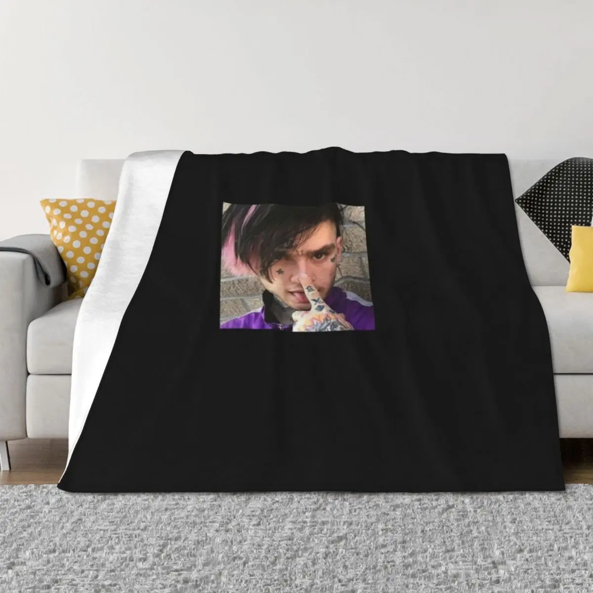 

Lil Peep Throw Blanket Sleeping Bag Thins Multi-Purpose Stuffeds Blankets