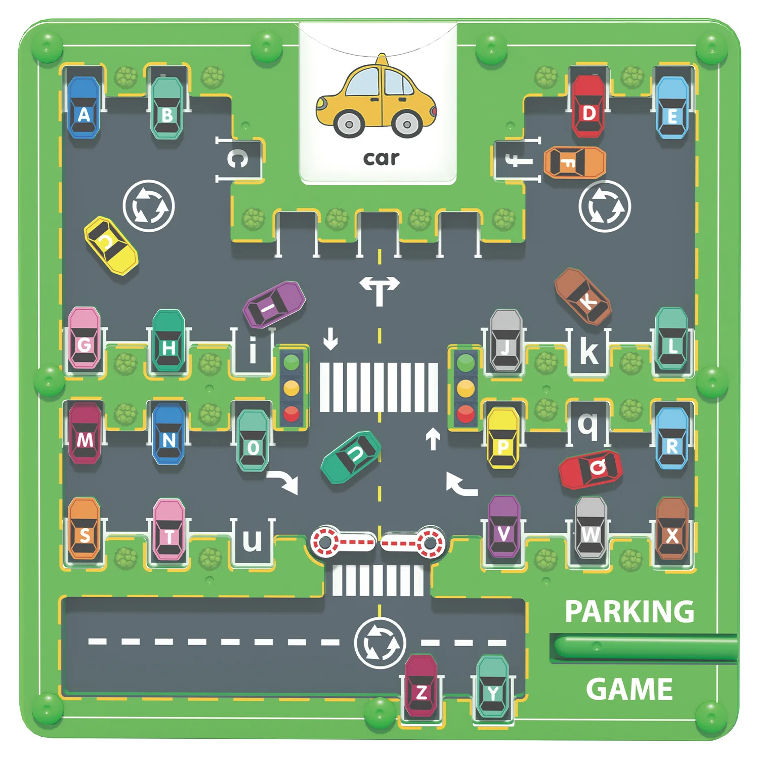 Magnetic Alphabet Maze Color and Number Counting Car Puzzle Fine Motor Skills Montessori Educational Preschool Toys Gift