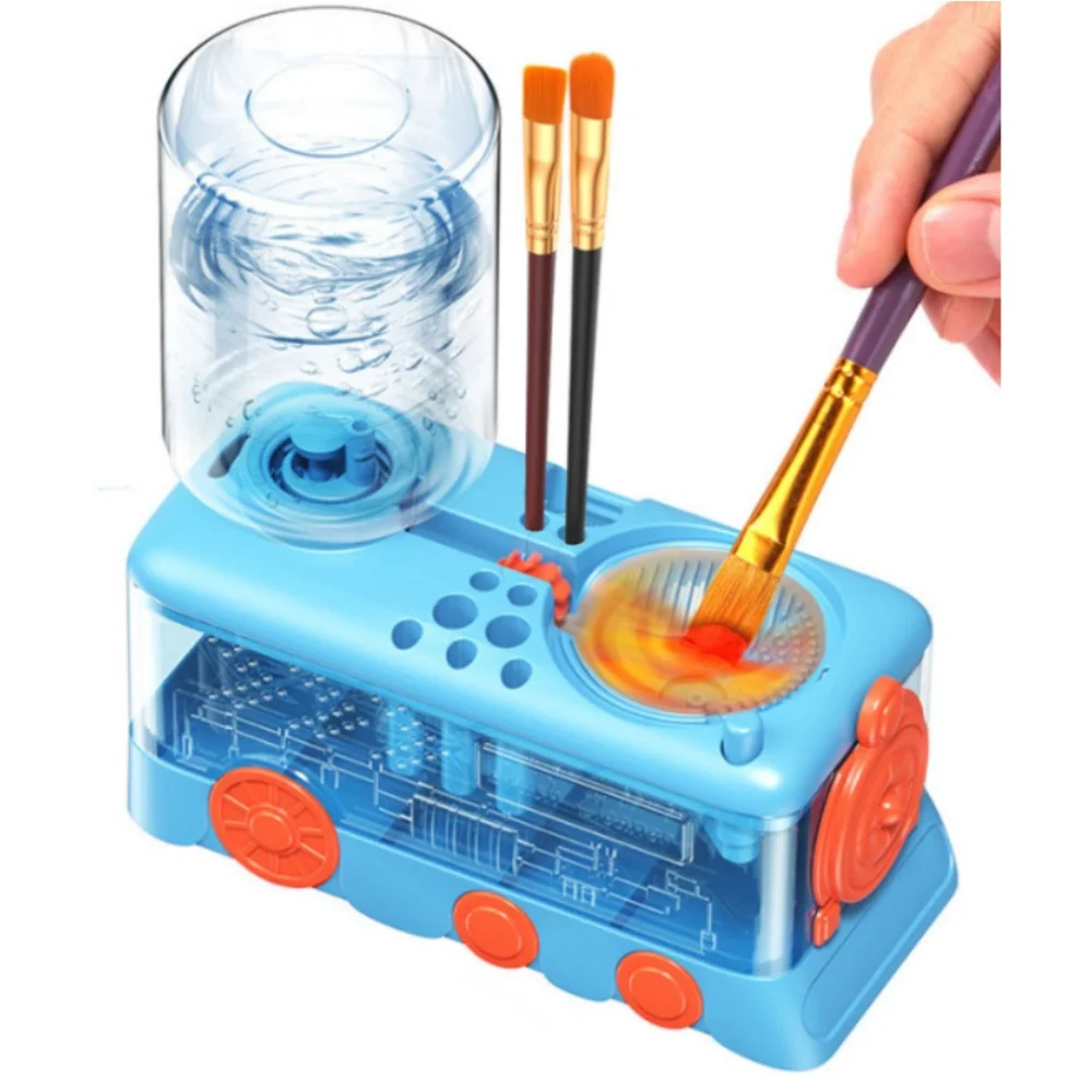 

Multifunctional Paint Brush Washer with Drain Button Cleaning Machine Art Tools Paint Brush Clean Device