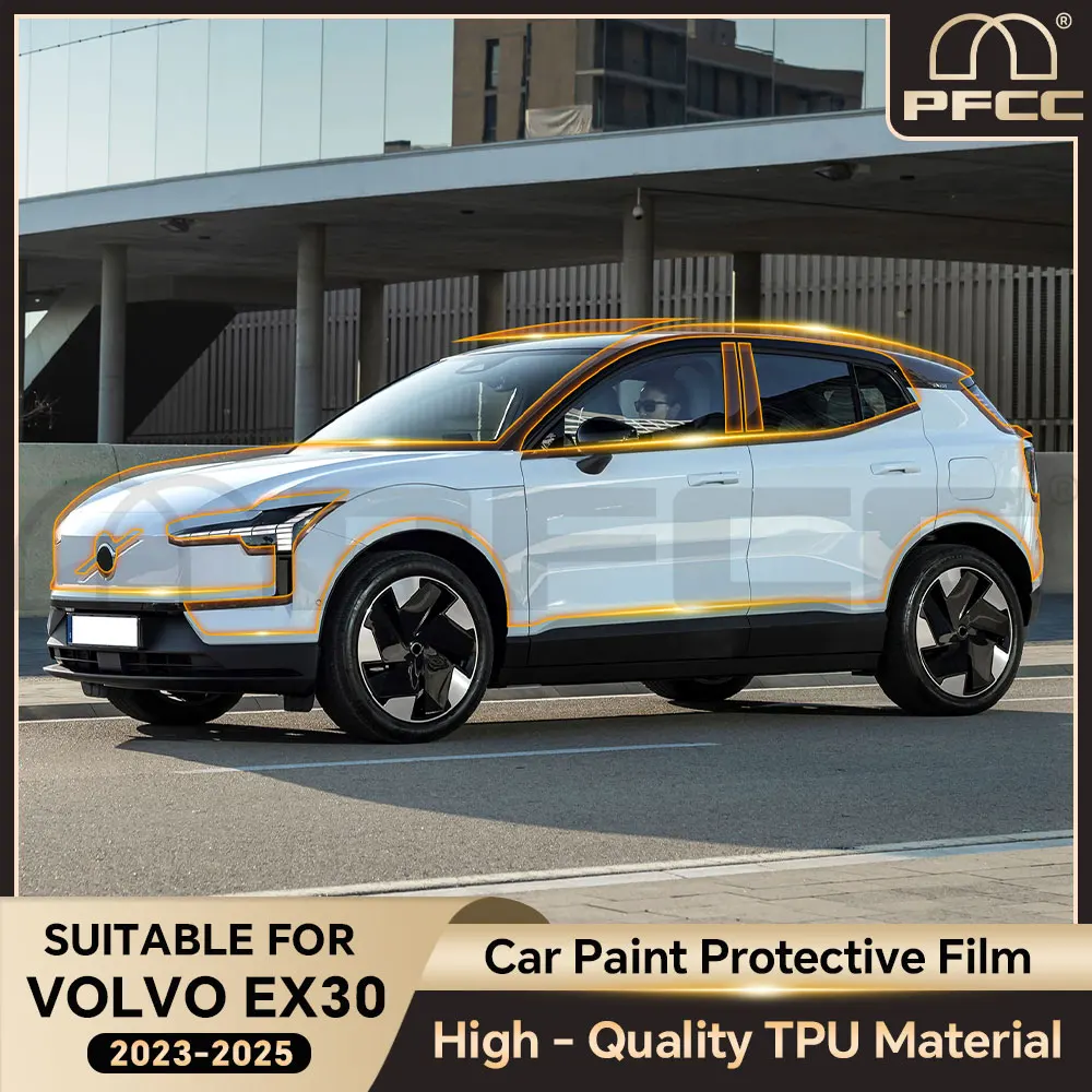 

Car Paint Protection Film Transparent TPU Protective Body Sticker Anti-scratch Repair Film Refit For Volvo EX30 2023 2024 2025