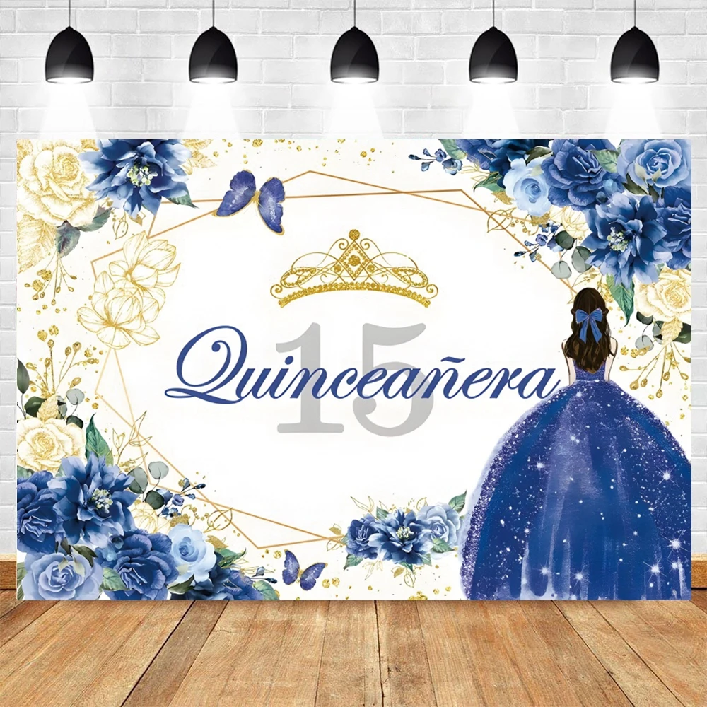 Quinceanera الحلو 15th حفلة عيد ميلاد خلفية زهور الورد الأميرة الفتيات خمسة عشر سنة التصوير خلفية ديكور راية