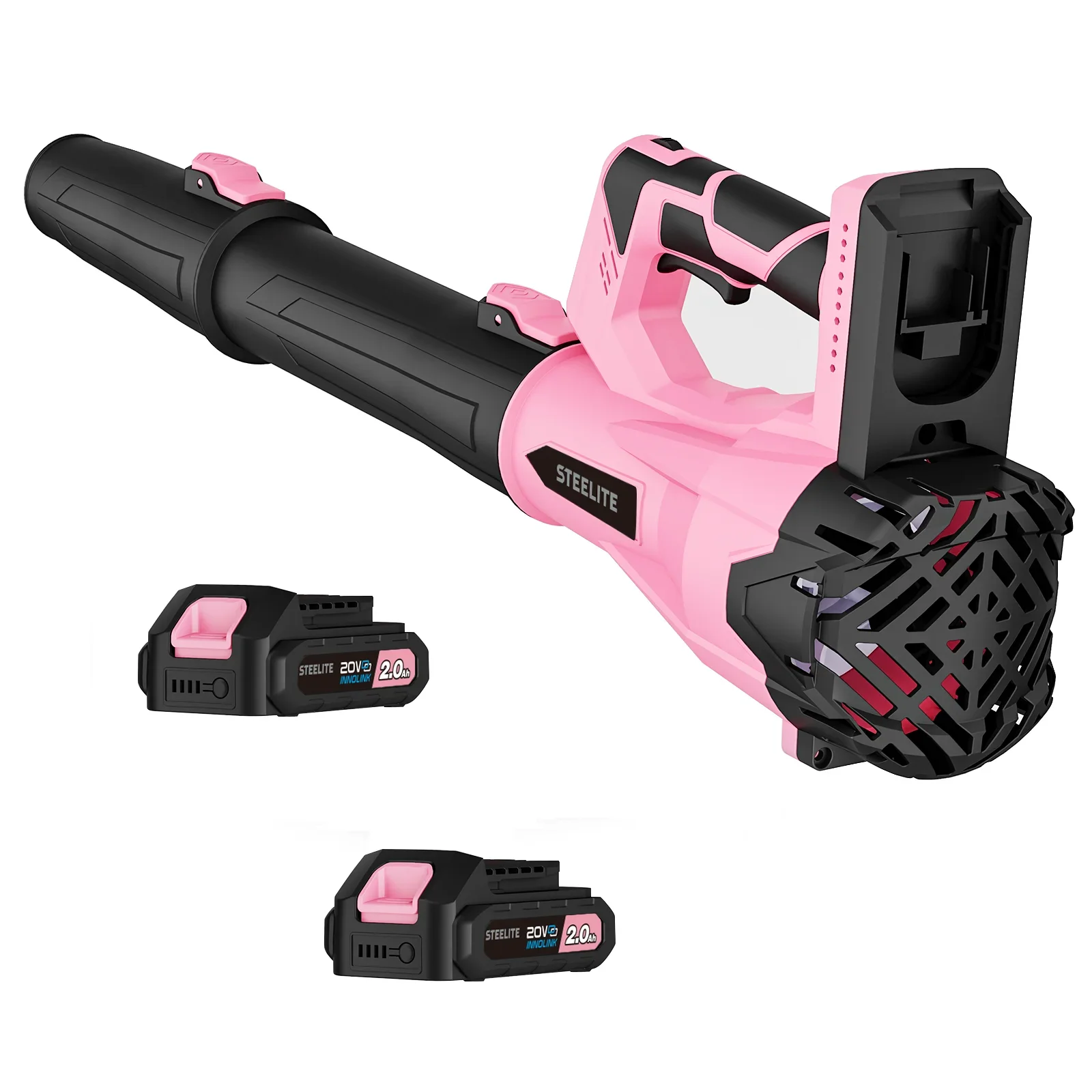 Deli 21V Cordless Leaf Blower 150MPH 600CFM with 2 Batteries and Charger Lightweight for Lawn Care Patio