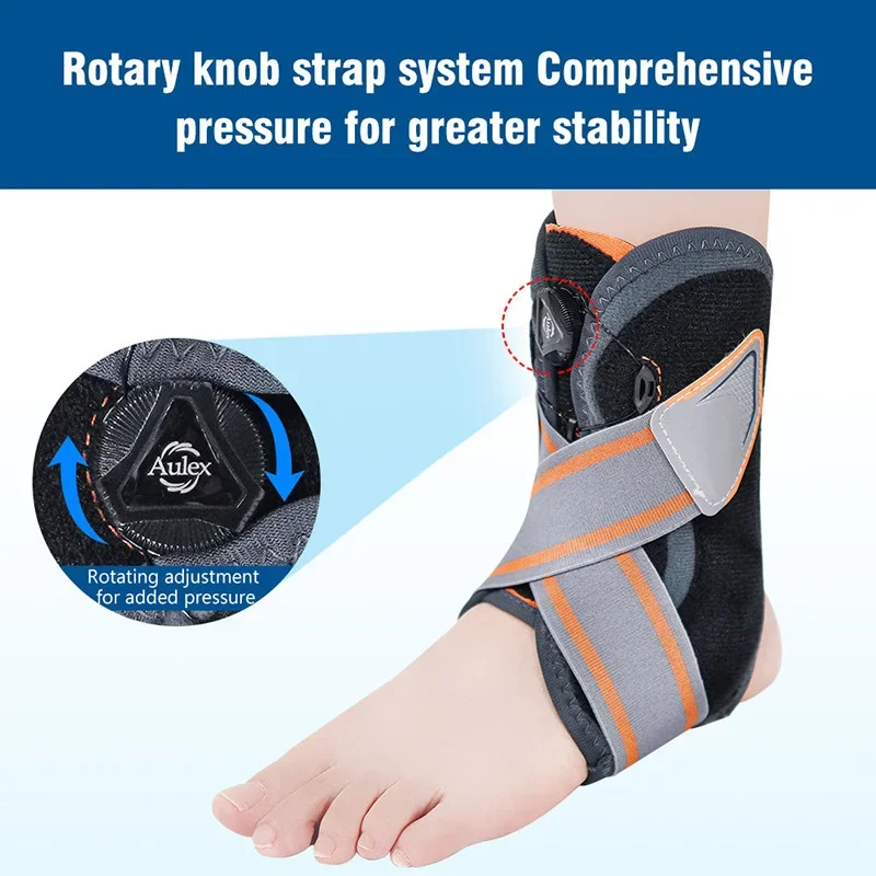 Ankle Brace Breathable Adjustable Compression Ankle Support Wrap for Foot Recovery Adjustable Ankle Stabilizer
