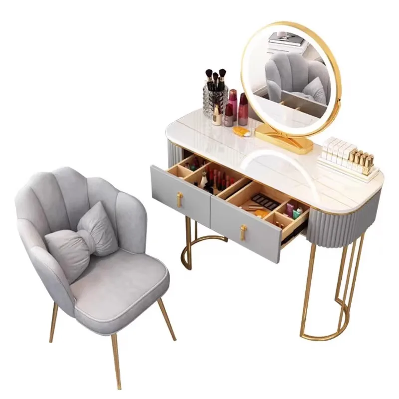 

Dresser bedroom modern small apartment storage cabinet integrated makeup table