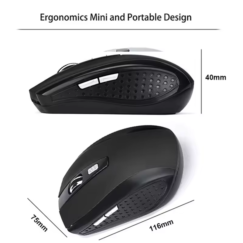 Wireless Mouse Silent Mouse 2.4G Portable Mobile Optical Office Mouse Adjustable DPI Levels for Notebook PC Laptop MacBook - Image 6