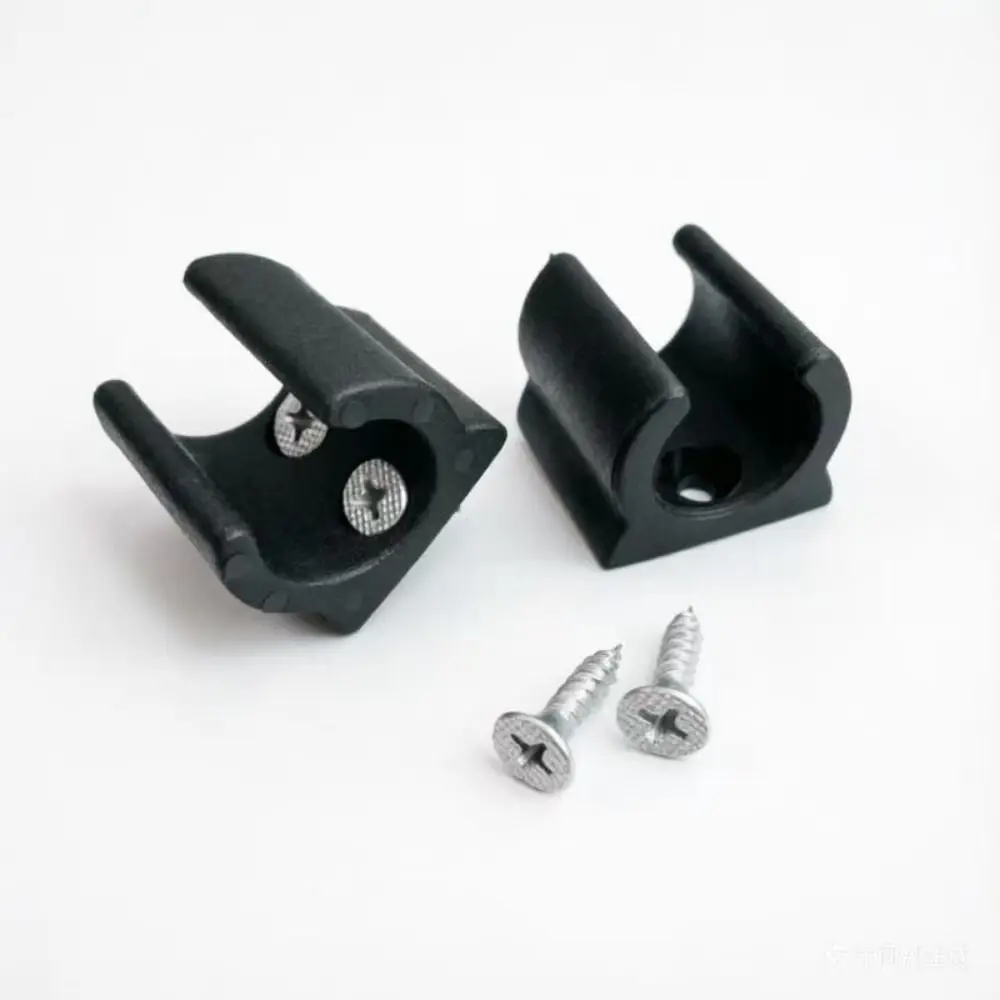 4Pcs Universal RV Awning Crank Handle Bracket Lightweight Black RV Awning Rod Storage Holder with Screws Easy Install