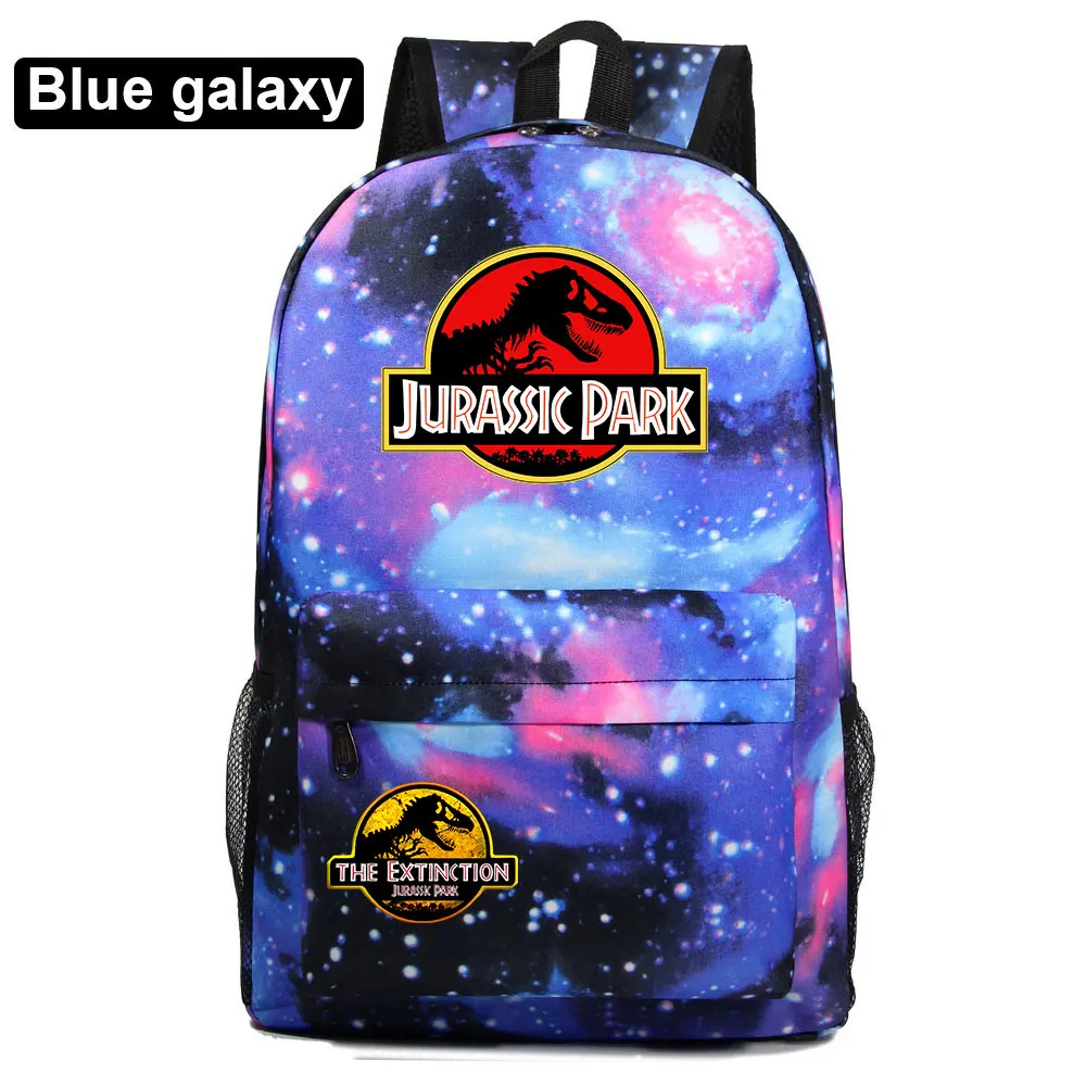 

New Jurassic World Park Dinosaur Boy Girl School Book Bags Women Bagpack Teenagers Schoolbags Men Children Student Backpack