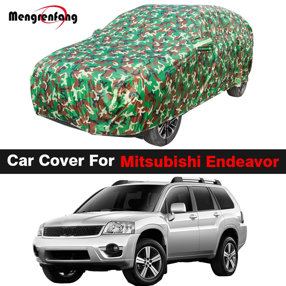 

Camouflage Car Cover For Mitsubishi Endeavor SUV Outdoor Anti-UV Sun Shade Rain Snow Resistant Cover Windproof