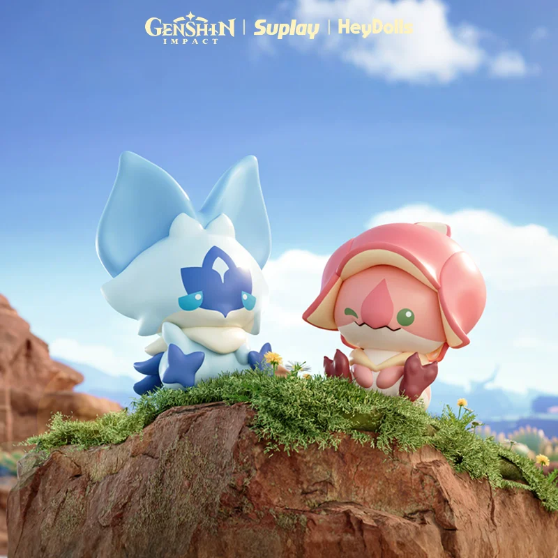 

Suplay Mihoyo Genshin Impact Natlan Dragon Series Mini Beans Blind Bag Trendy Toy Mystery Box Egg Case Storage Fans Gift Toys