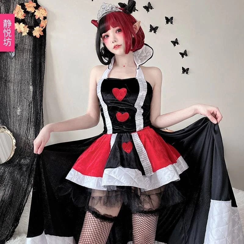 loween-poker-red-heart-queen-costume-cosplay-role-plang-par-dr-cherry-heart-witch-women's-clothing-stage-performance