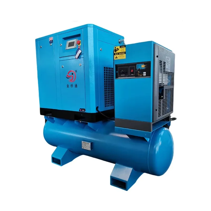 Customized All In One Screw Air Compressor With Dryer Tank Filter Integrated Air Compressor