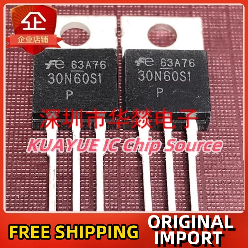 10PCS-30PCS  30N60S1  FMP30N60S1  TO-220  600V 30A  Fast Shipping Quality Guarantee