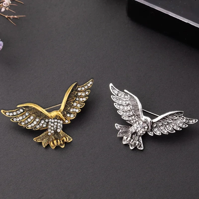 Rhinestone Butterfly Spider Brooches Jewelry for Women Bird Elephant Bear Animal Collar Pins Suit Accessories Christmas Gifts image 4