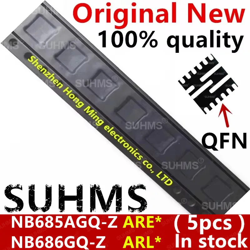 (5piece)100% New NB685AGQ-Z NB685AGQ NB685A AREG ARE.. NB686GQ-Z NB686GQ NB686 ARLH ARL.. QFN