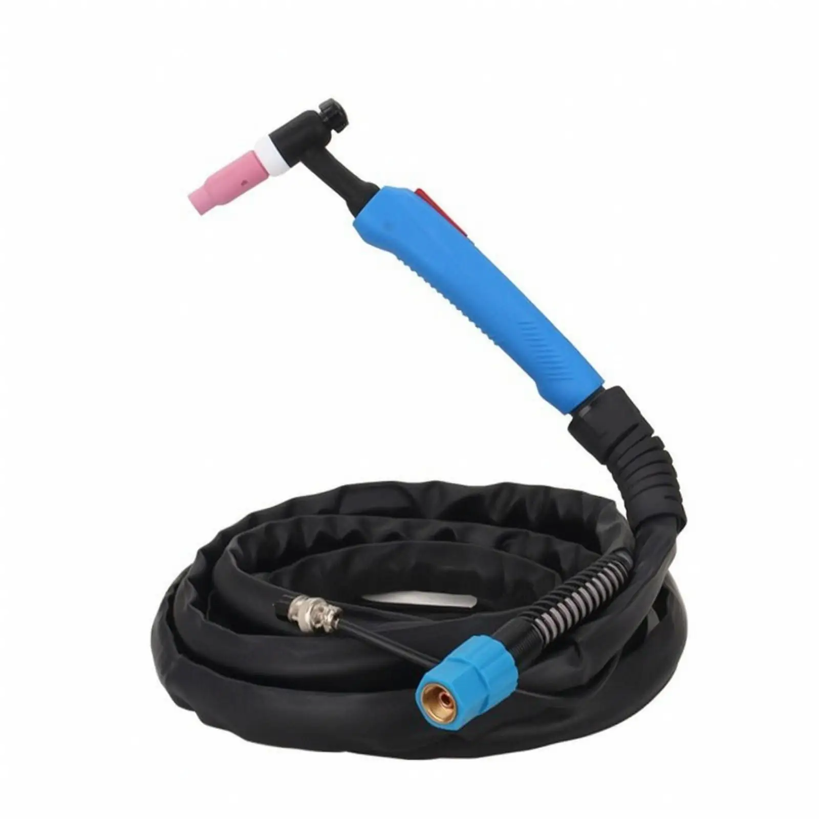WP26 Argon TIG Welding Torch with Blue Threaded Fitting and Guard Sleeve for TIG Welding Machine