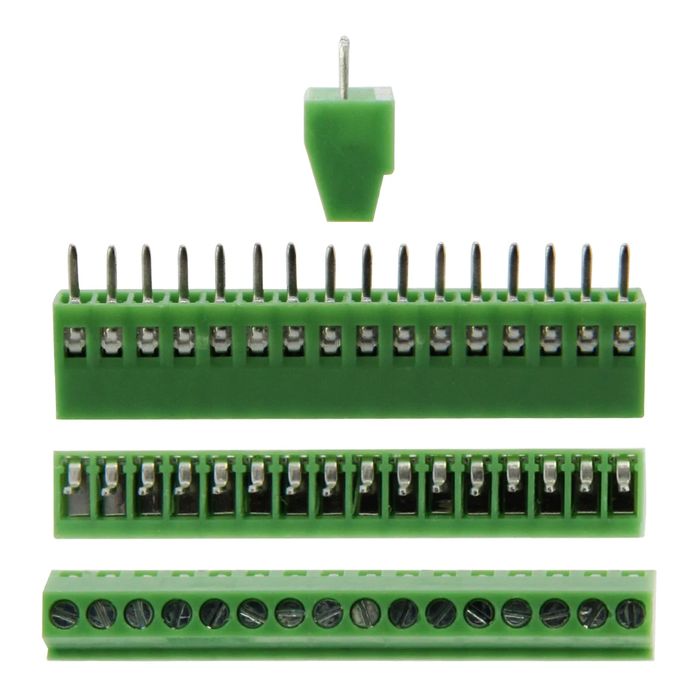 LILYGO®16-контактный разъем 2,54 мм, винтовые клеммы, блок-коннектор 150 в, 6 А для стандартного кабеля 24-12 AWG