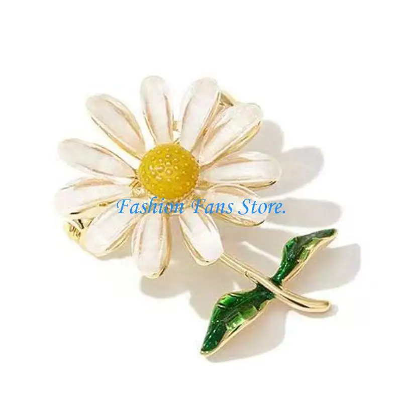 Hollow Flower Shaped Pin Handmade Anti Tarnish Brooch For Apparel Embellishment