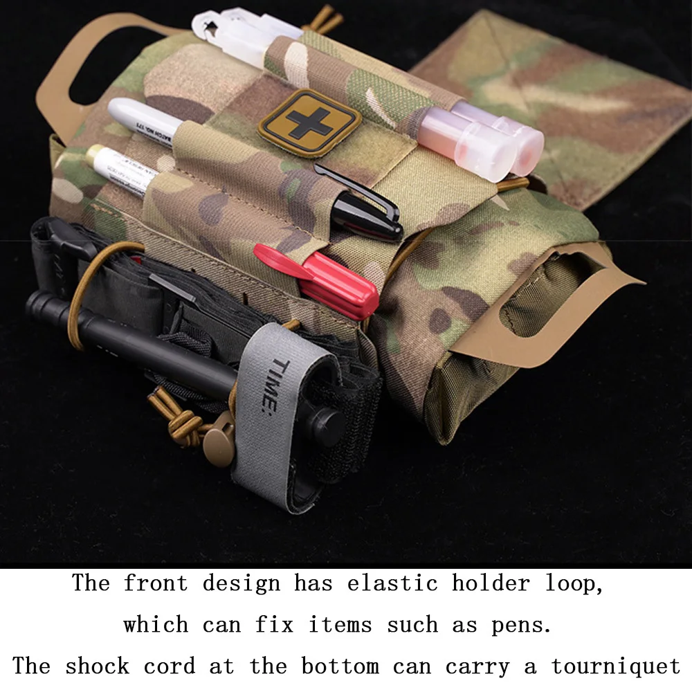 Imagem -03 - Tactical Ifak Bolsa Roll And Carrier Kit de Trauma Médico Kits de Primeiros Socorros Colete de Armazenamento Acessórios Edc Outdoor Hunting