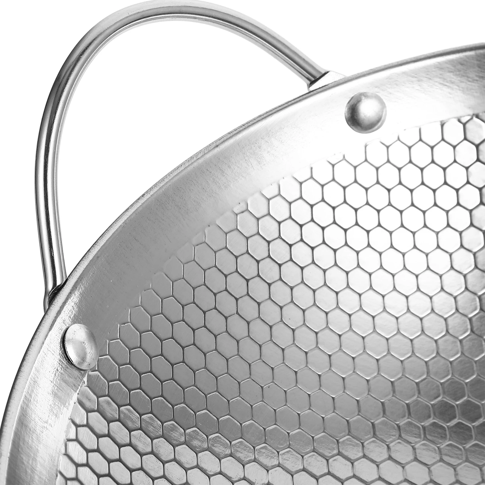 

Stainless Steel Anti-overflow Pot 8 Inches B Type Handles Tripod Hotpot Wok Mini Soup Kitchen Cooking Non-stick Easy Clean