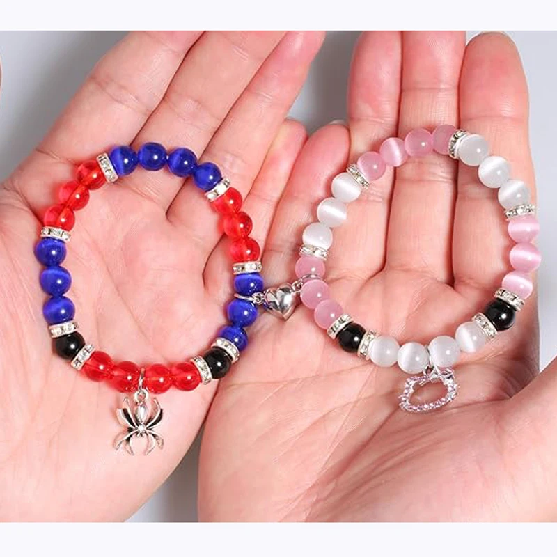 Braccialetti dell'amicizia Spiderman, Best Friend Bff, Halloween, Natale, Corda abbinata, Catena di perline, Braccialetti per coppie, Nuovo, 2025  26