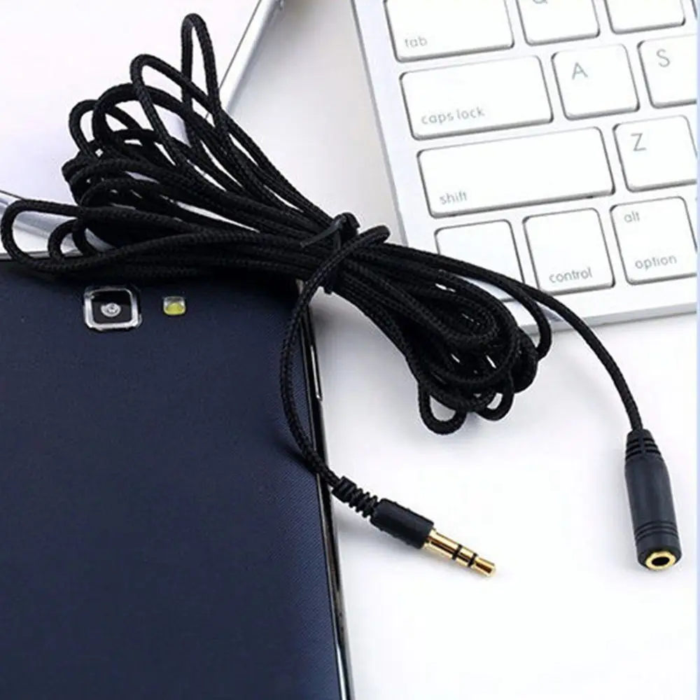 1 * 4.9ft 3.5mm Female ke Male F/M Headphone Stereo Audio kabel ekstensi