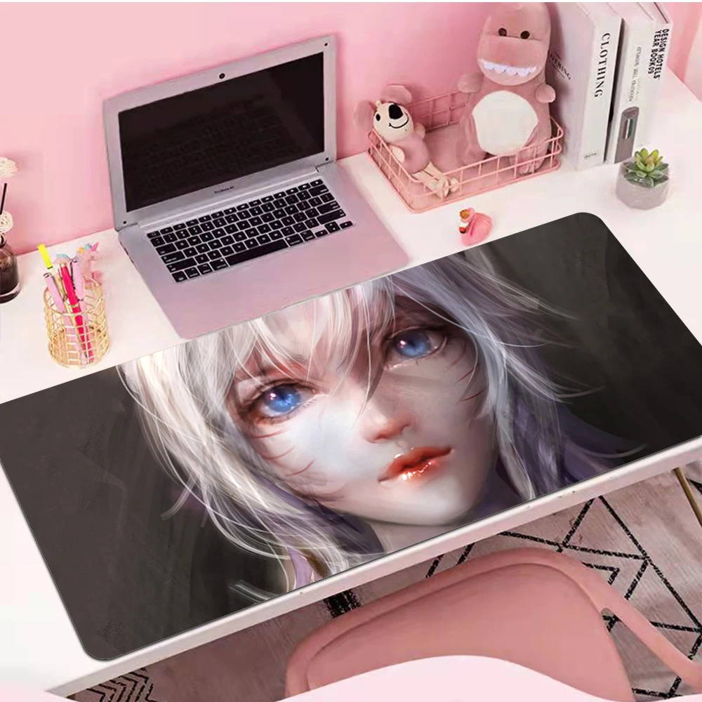 

Computer Office Keyboards Accessories Mouse Pads Square Anti-Slip Desk Pad Games Supplies LOL Ahri Large Coaster Coffee Mats XXL