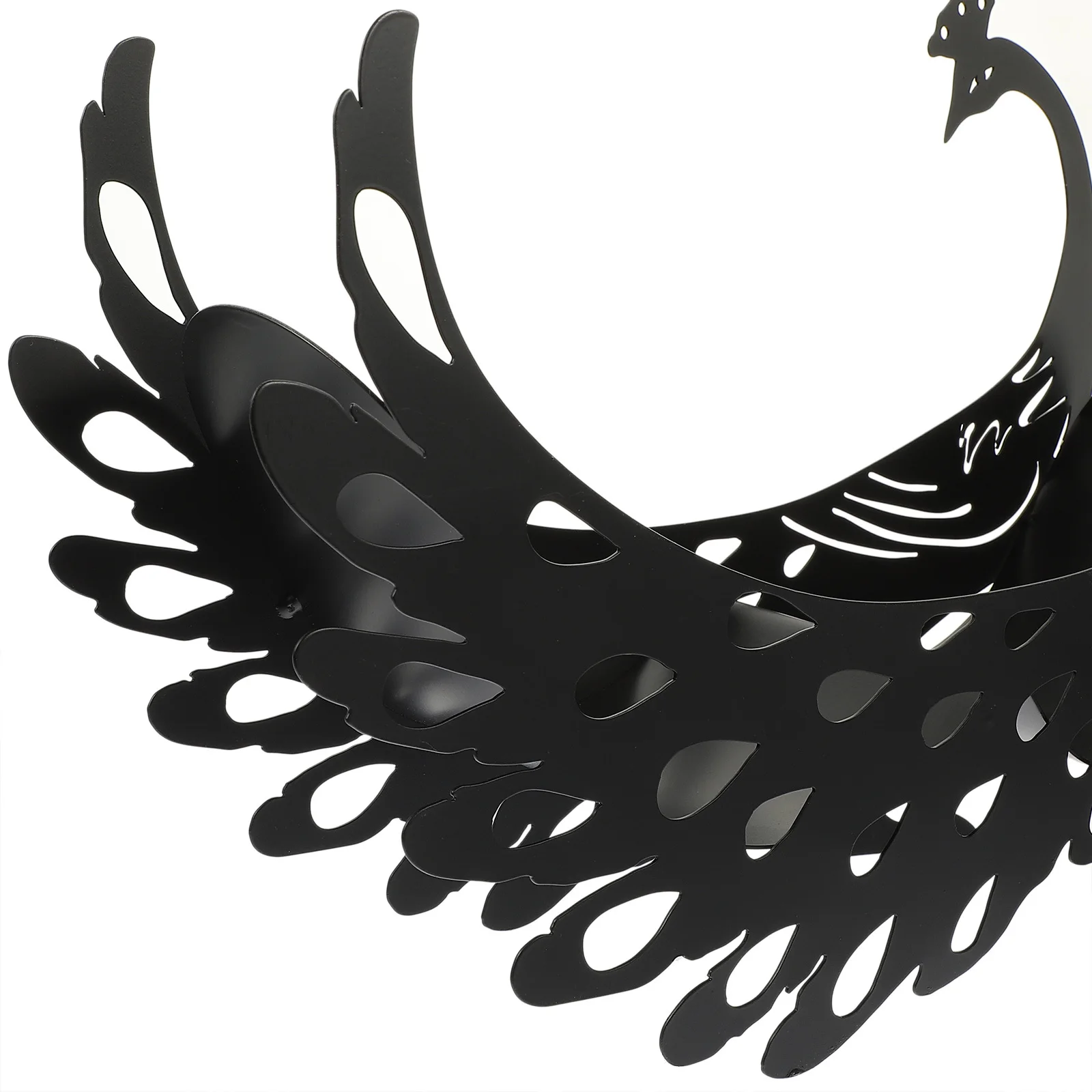 

Iron Peacock Toilet Paper Holder Stand Sturdy Animal Shaped Roll Paper Dispenser for Bathroom Kitchen Countertop Use Home Decor