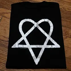 2003 deadstock HIM H.I.M heartagram T-Shirt vtg bam margera y2k metal rock XL