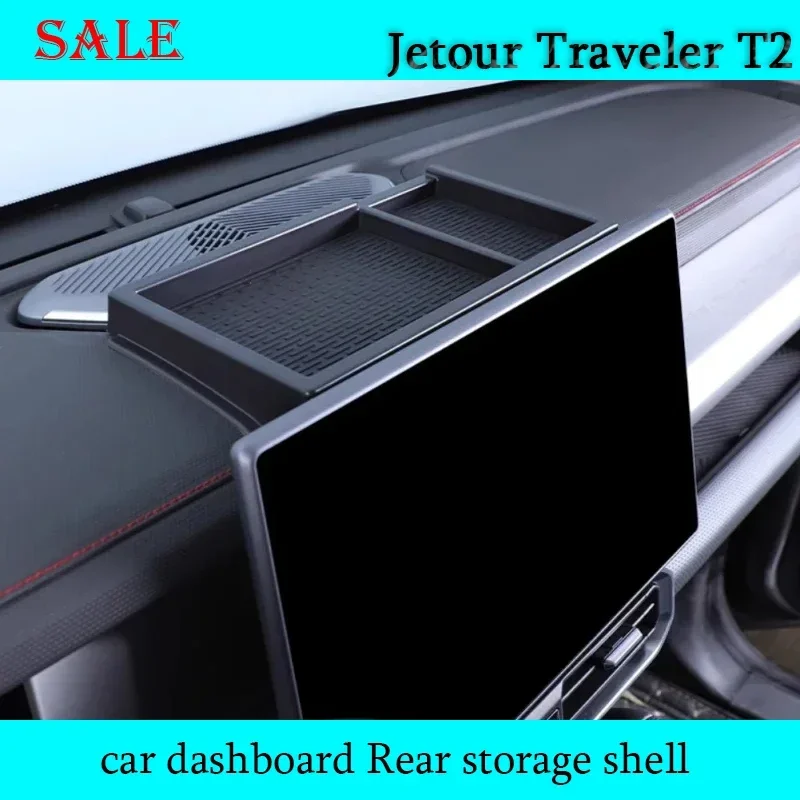 

Fit for JETOUR Traveler T2 2023-2024 Auto Central Control Dashboard Screen Rear Storage Piece Auto Interior Decoration Parts