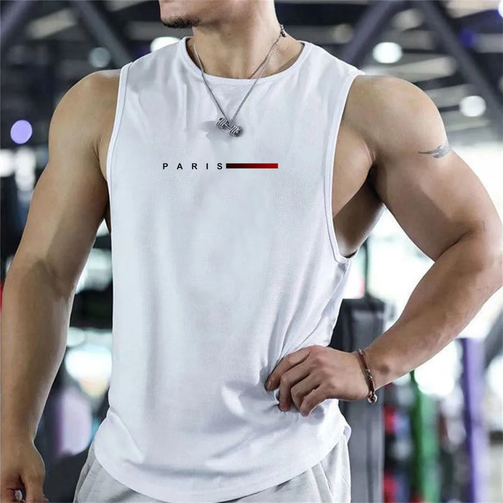 2026 New Summer Gym Vest High Quality Mesh Sleeveless T-shirts Men Tank Tops basketball Running Fitness Sports Vest men
