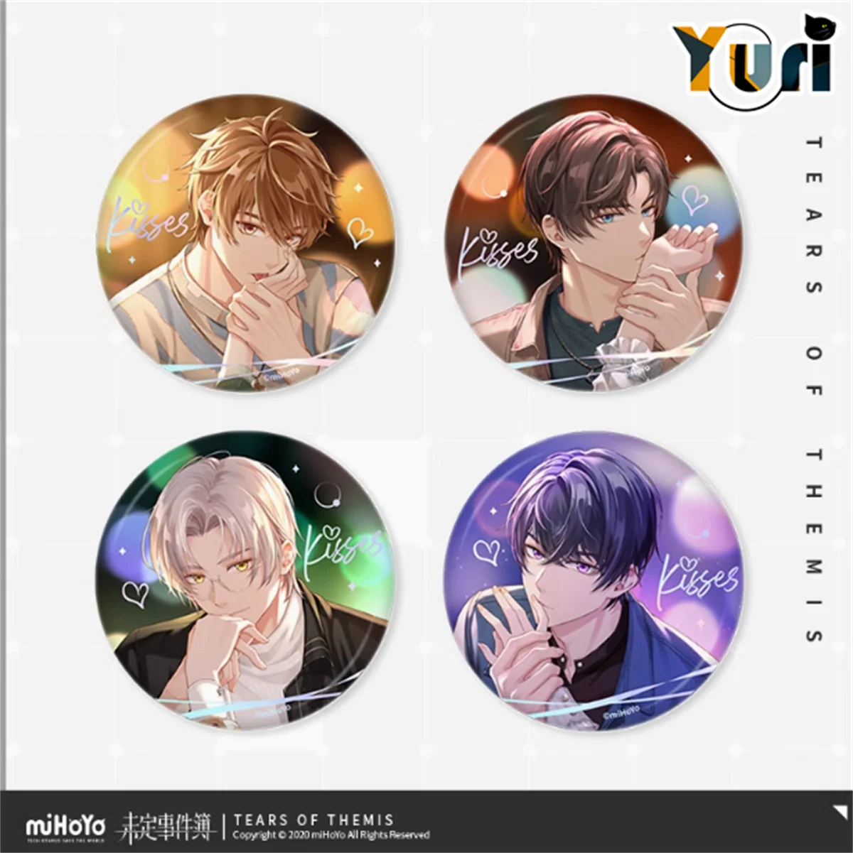 Tears of Themis Luke Xia Yan Artem Zuo Ran Vyn Mo Yi Marius Lu Jinghe Official Badge Cosplay Gift Limited