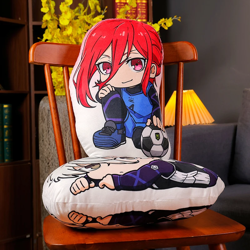 BLUE Lock Anime Plush Toy Pillow Isagi Yoichi Nagi Rin Chigiri Reo BLUE Lock Figure Bachira Meguru Plush  Dolls Birthday Gift