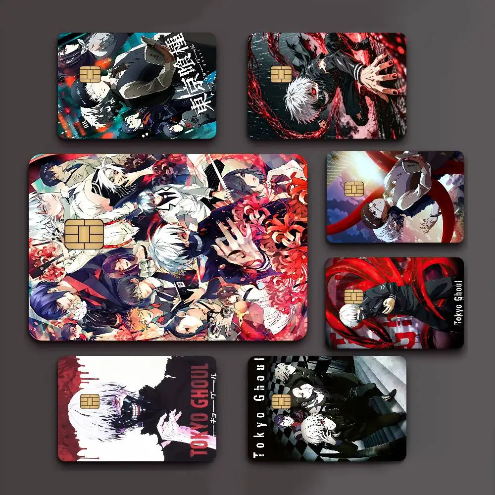 Klassischer Anime T_Tokyo G_Ghoul Anime-Cartoon-Aufkleber Filmfolie für Kreditkarte, Debitkarte, Bankkarte, Buskarte