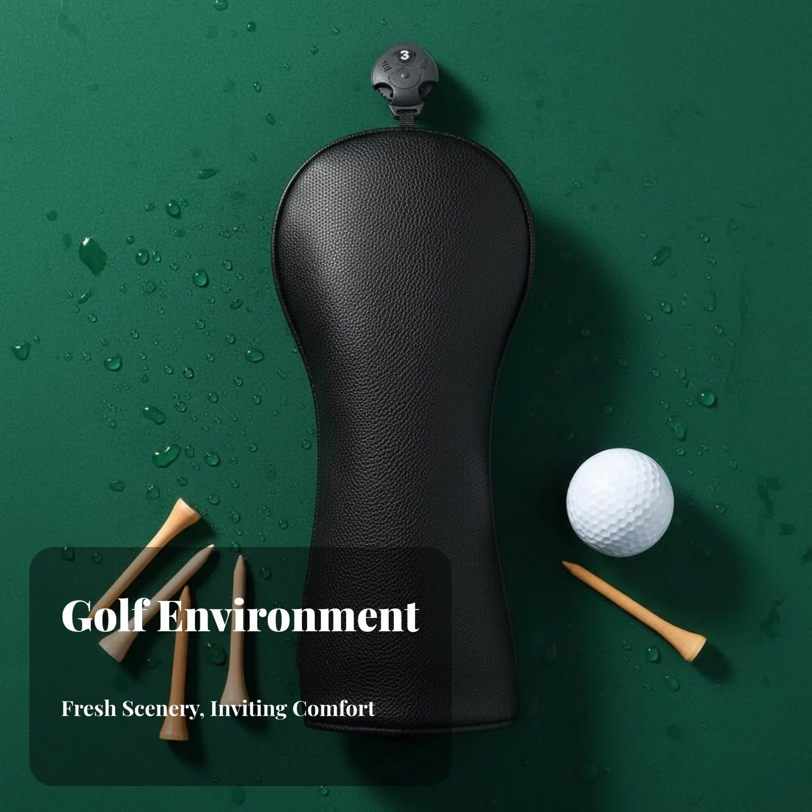 

Driver Headcover Timeless Design Sporting Club Headcover Driver Wood Cover Water-Resistant Uniform Color Sporting Club Cover