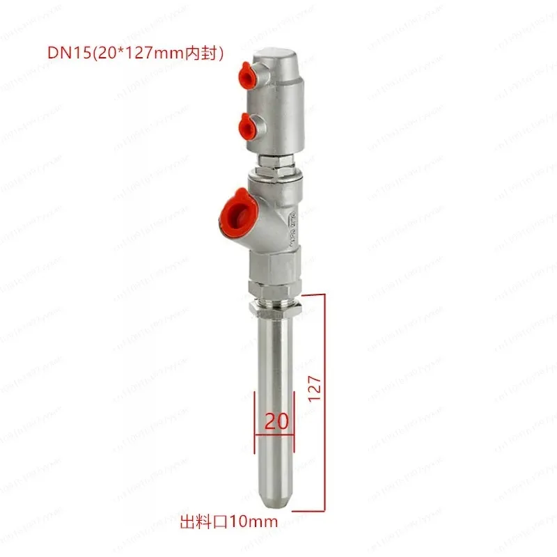 For Filling Machine, Stainless Steel Anti-drip, Extended Pneumatic Vertical Discharge Nozzle, Liquid Filling Valve