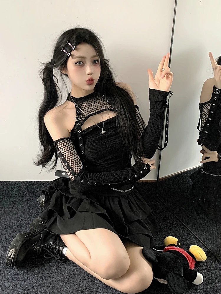 

Gothic Sle k Series loween Cosplay Outfit Cool Sli Sister Dance Performance Costume Set for Women Autumn 2025