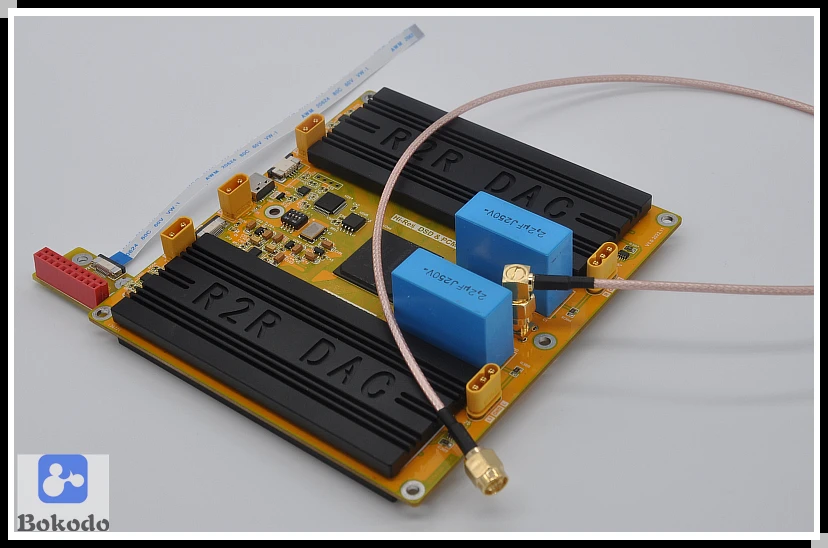 Hi-res R2R DSD PCM DAC Fully Discrete 64-bit Decoding, Direct Decoding, Temperature Compensation, External Clock