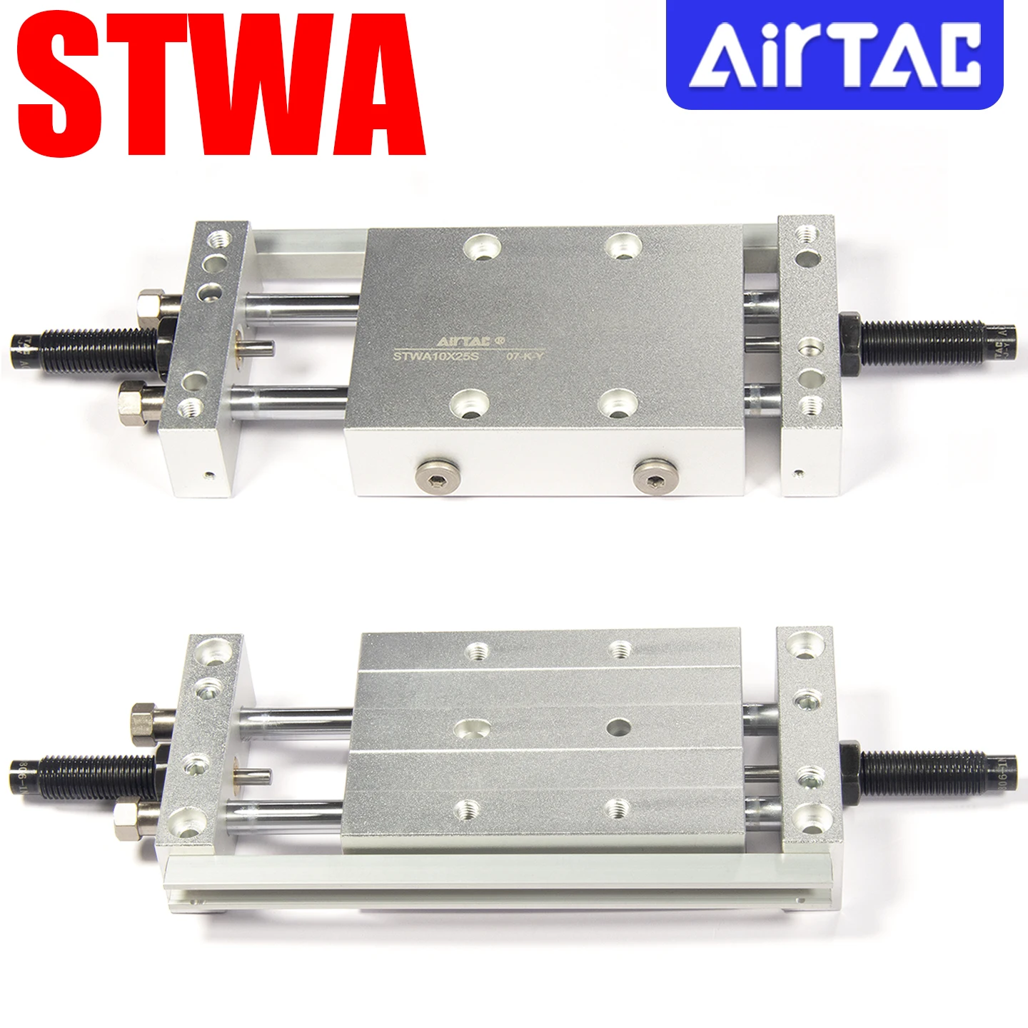 AirTAC STWA/B-10/16/20/25/32  Slide Table Cylinder Double‑Acting Double Piston Rod Pneumatic Cylinder For Automation Equipment