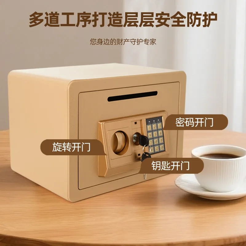 

Небольшой домашний сейф с защитой от кражи, мини-депозитный ящик для монет для домашнего офиса, товары на складе.