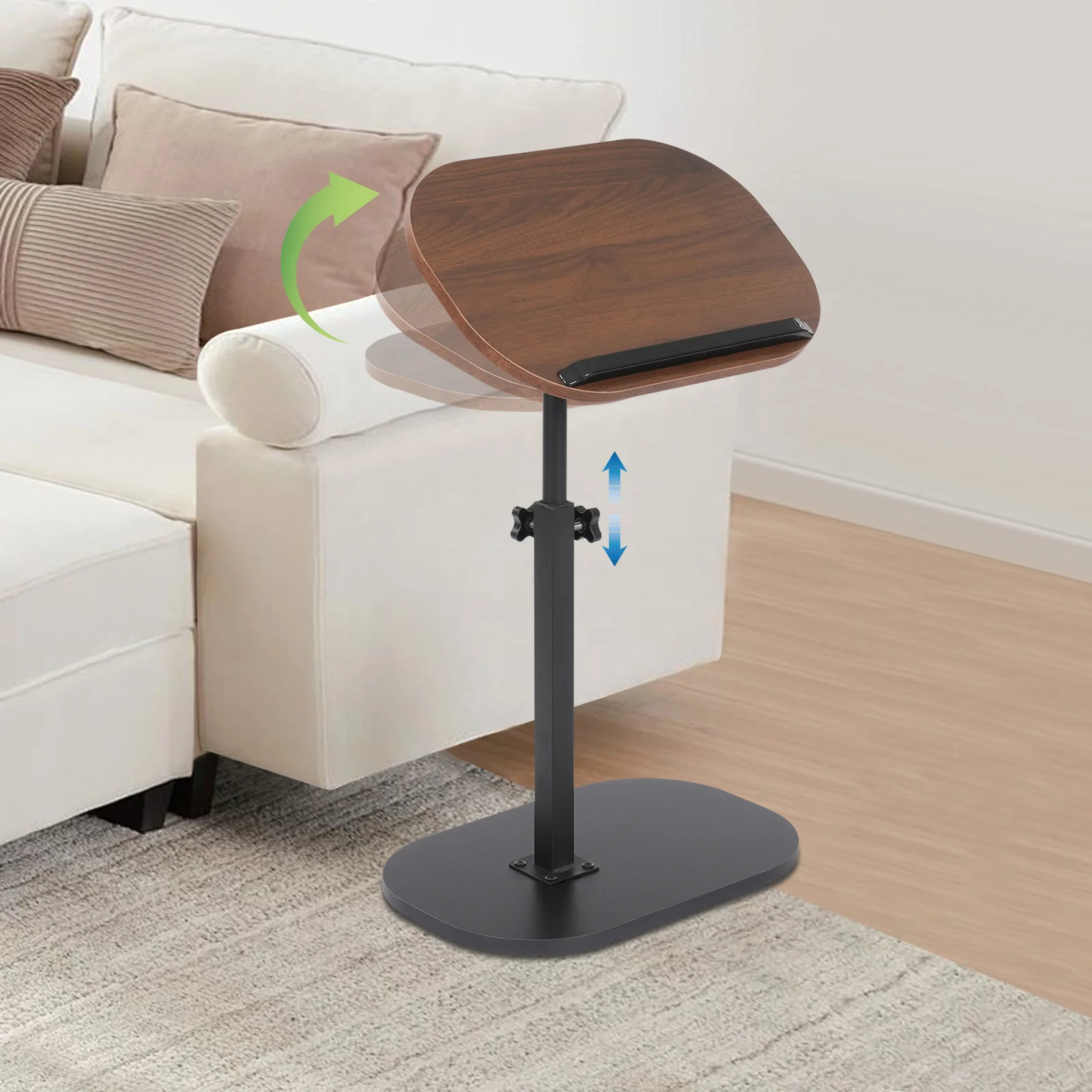 Japandi Swivel C-Table Close Up Detail