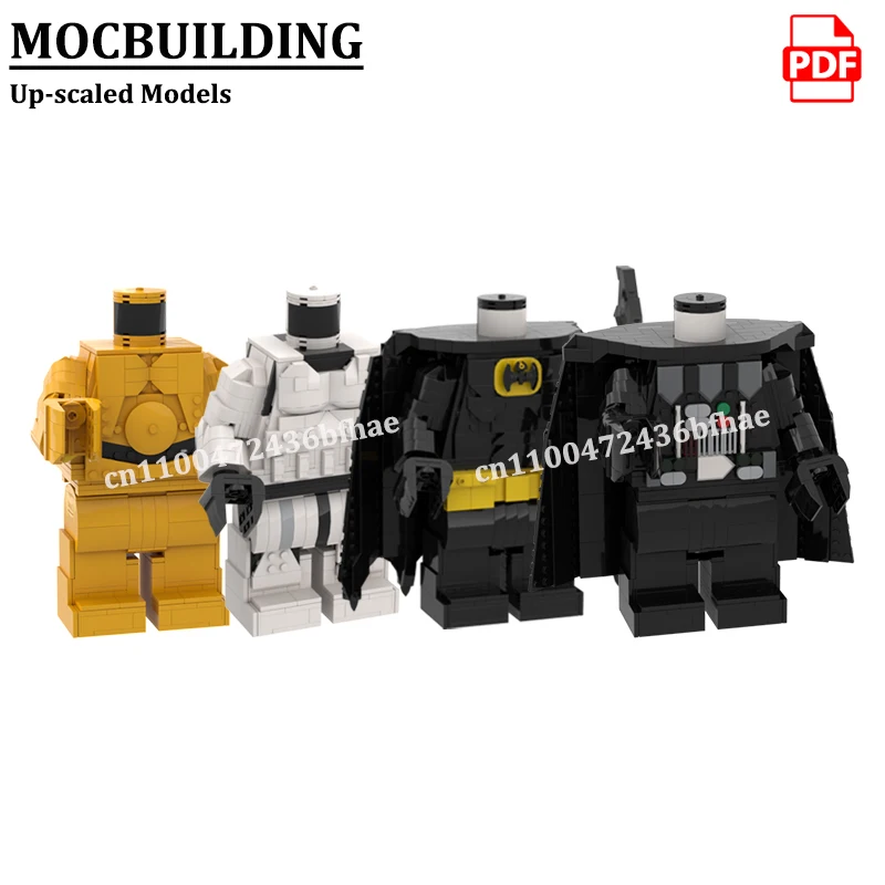 

6:1 Up-scaled Men Desktop Display Stand Robot Model MOCBUILDING Star Plan Blocks Sci-fi Construction Toys Gift Bricks