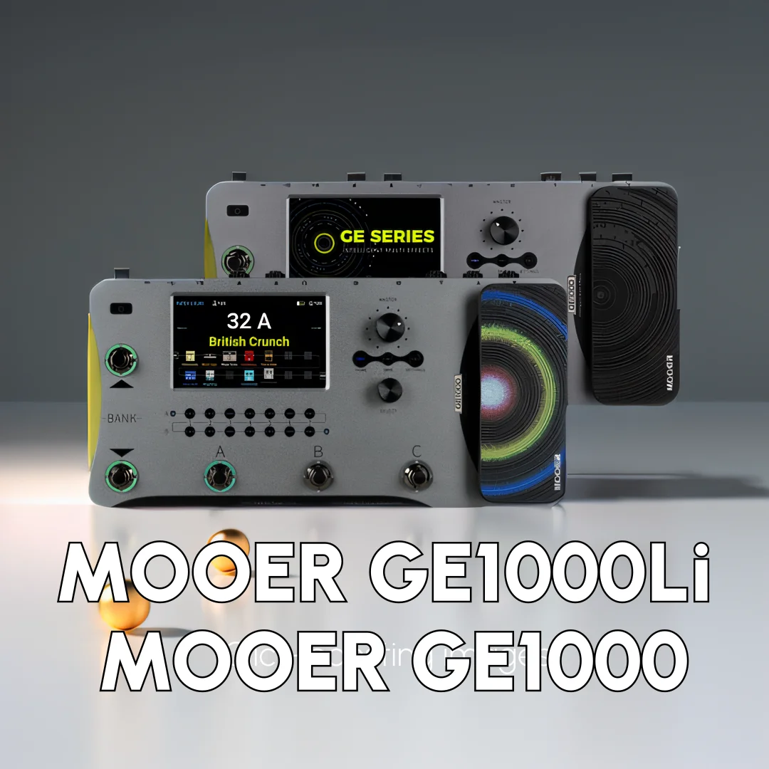 MOOER-GE1000Li Guitar Multi-Pedal Processor, 288 Effects, Surport, Wireless Footswitch, XLR with Battery, 5 