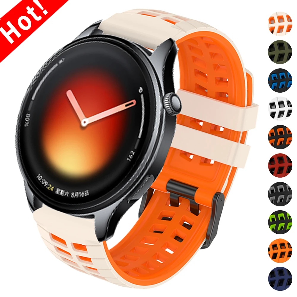 22mm Silicone Strap For Xiaomi Watch S5 S4 Sport S3 S2 S1 Active/Pro Mi Watch 5 2Pro color2 Replace Bracelet For AMAZFIT BIP Max