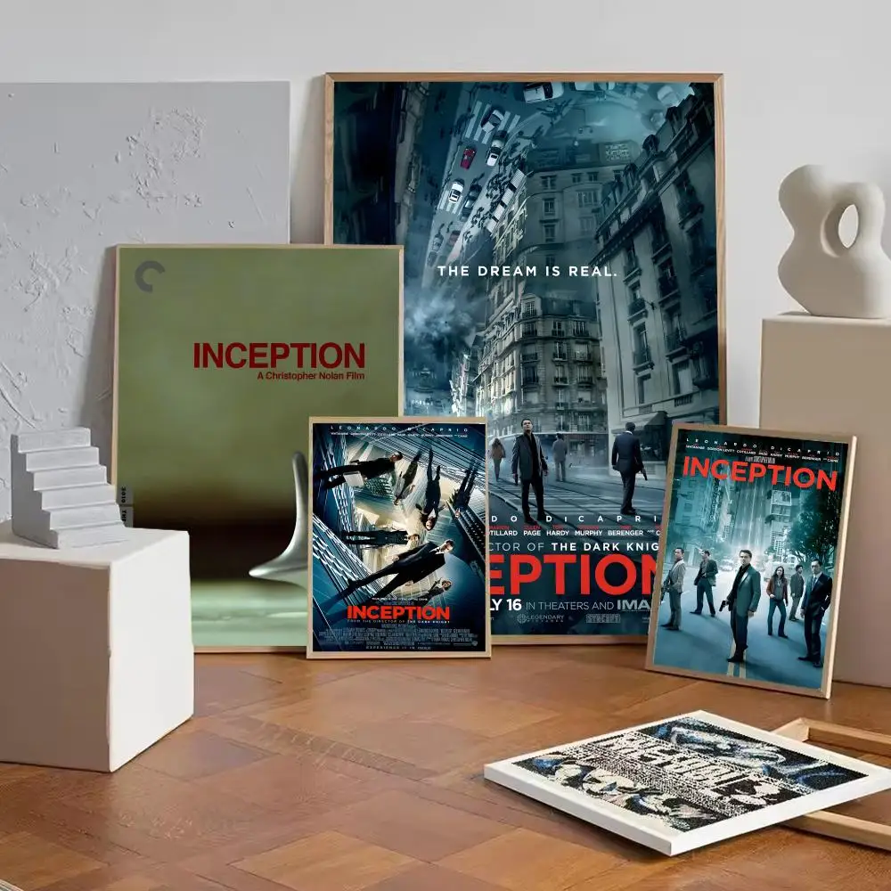 Classic Movie I-Inception Poster Decorative Wall Art Stickers Mural Photo Print for Home Living Room Hallway Decor