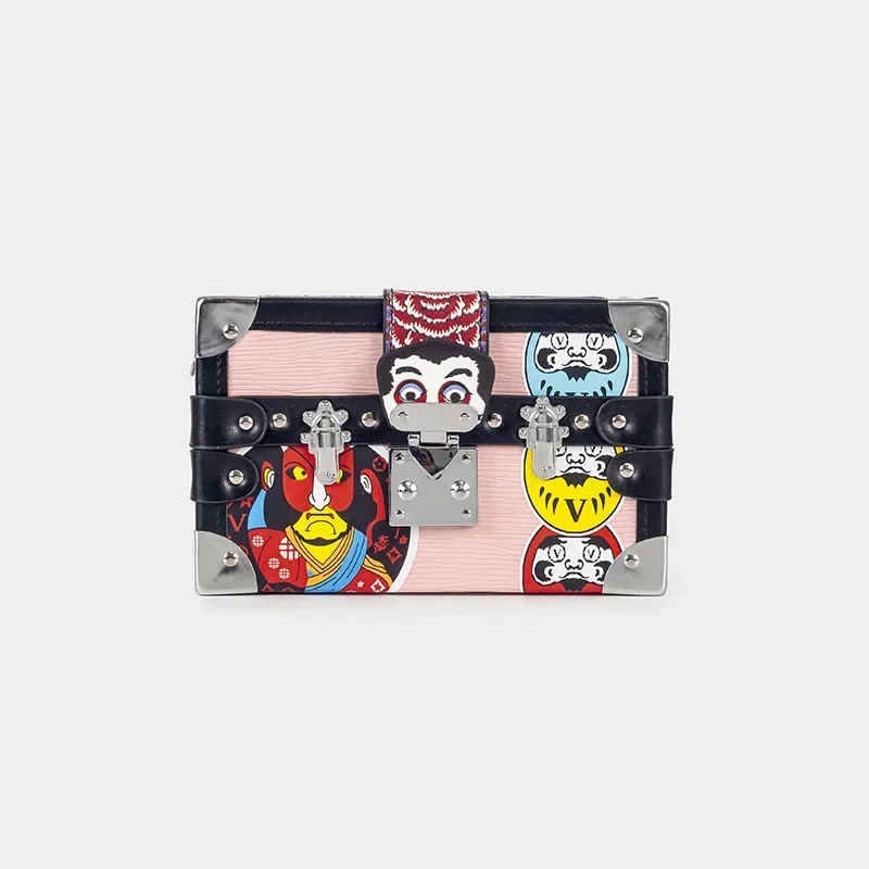 

Streetwear Original Graffiti Shoulder Box Bag - 2025 Women's New Premium Crossbody Bag, Small Square Sophisticated Premium Bag