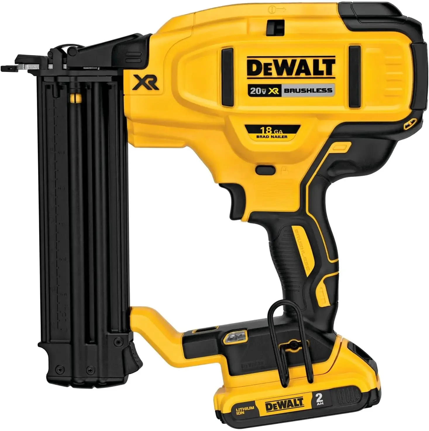 DEWALT 무선 브래드 타정기 키트, 20V MAX, 18GA (DCN680D1)