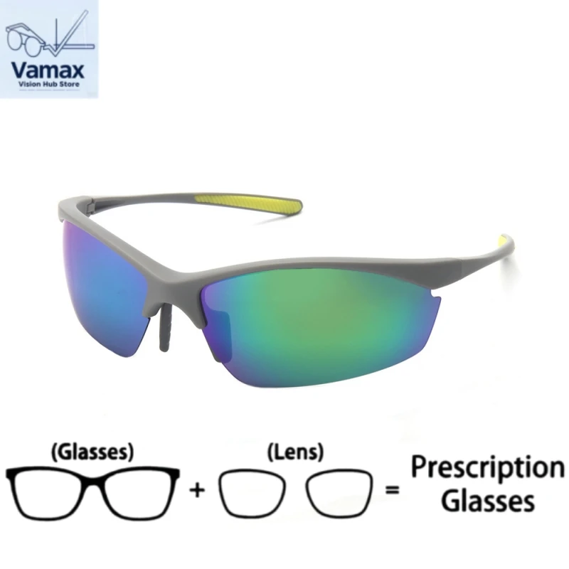 

VAMAX Outdoor Cycling Prescription Glasses, Color Changing Polarized Customized Optical Glasses Fashion Eyewear