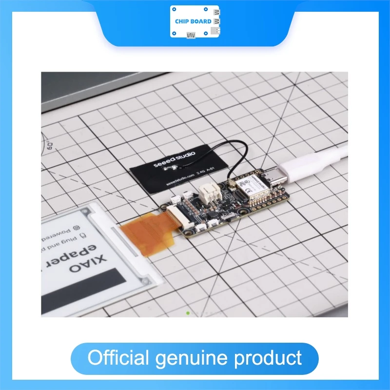 Seeedstudio XIAO ePaper Display Board (ESP32-S3) EE05, e-ink HMI dev kit, 24-pin ePaper support, sensor IO, BAT switch, UI